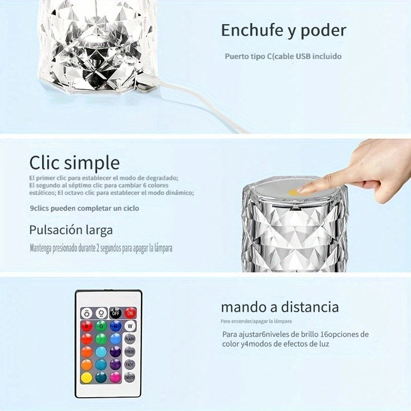 LAMPARA DE CRISTAL DIAMOND