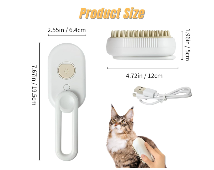 BRUSHpro-CEPILLO DE VAPOR PARA MASCOTAS