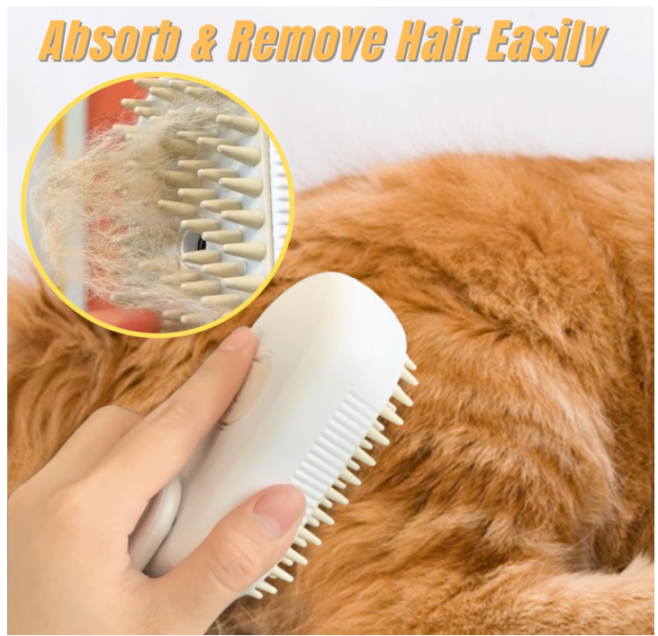 BRUSHpro-CEPILLO DE VAPOR PARA MASCOTAS